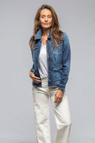 Axel's Premium Denim Beale Over-Dyed Denim Jacket In Mid Dark Blue | Ladies - Outerwear - Lightweight