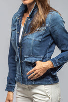 Axel's Premium Denim Beale Over-Dyed Denim Jacket In Mid Dark Blue | Ladies - Outerwear - Lightweight