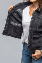 Axel's Premium Denim Beale Over-Dyed Denim Jacket In Nero | Ladies - Outerwear - Lightweight