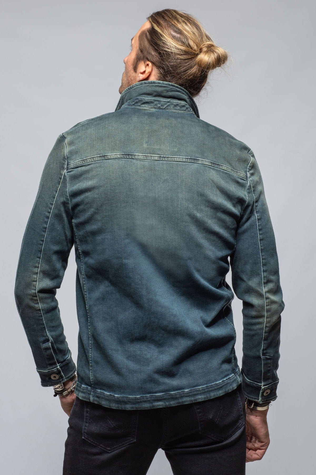 Chase Denim Jacket In Cactus - AXEL'S