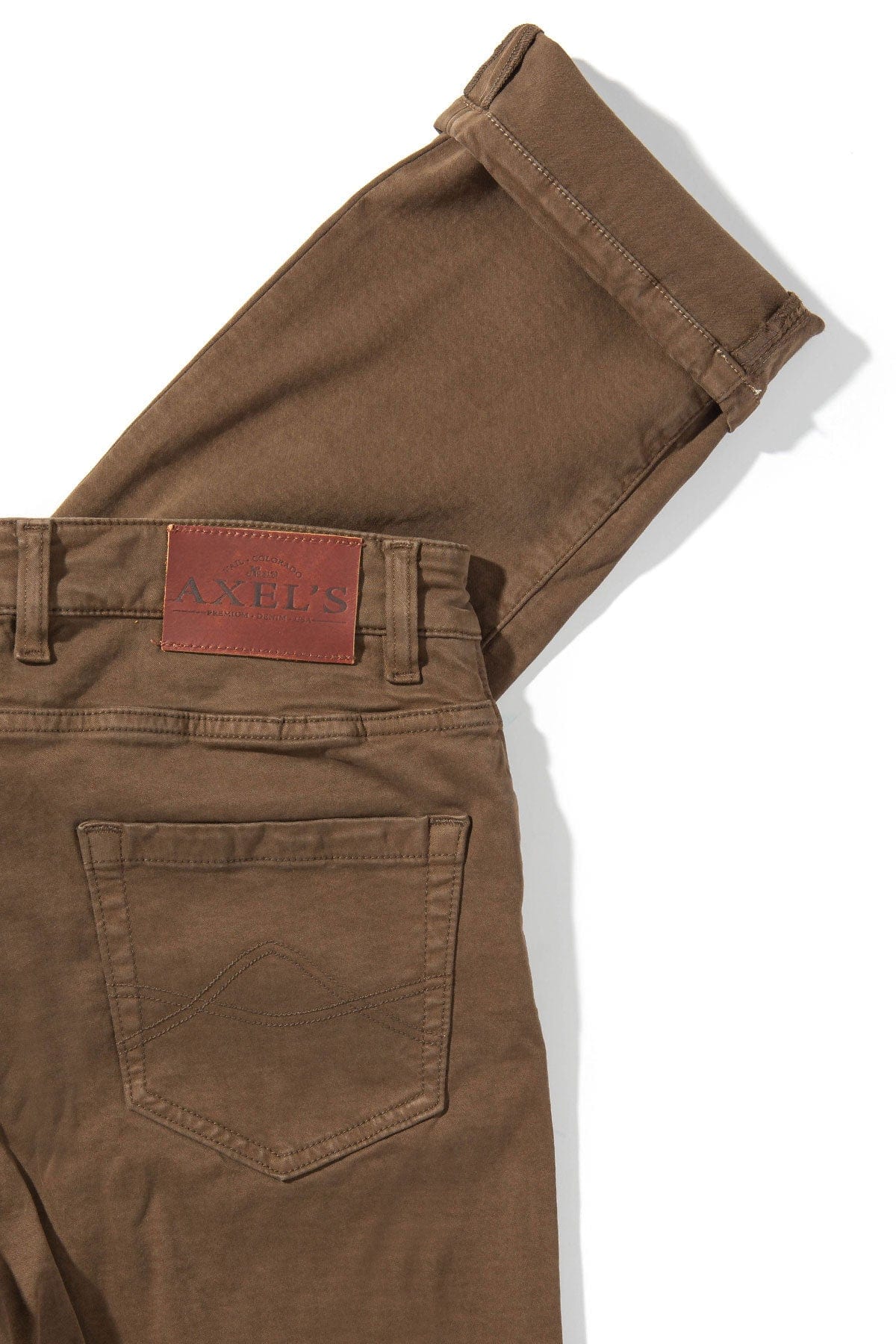 Axel's Premium Denim Colorado Soft-Touch Slim Jeans In Liquirizia