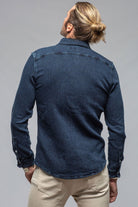 Cutter Knit Snap Shirt In Indigo - AXEL'S