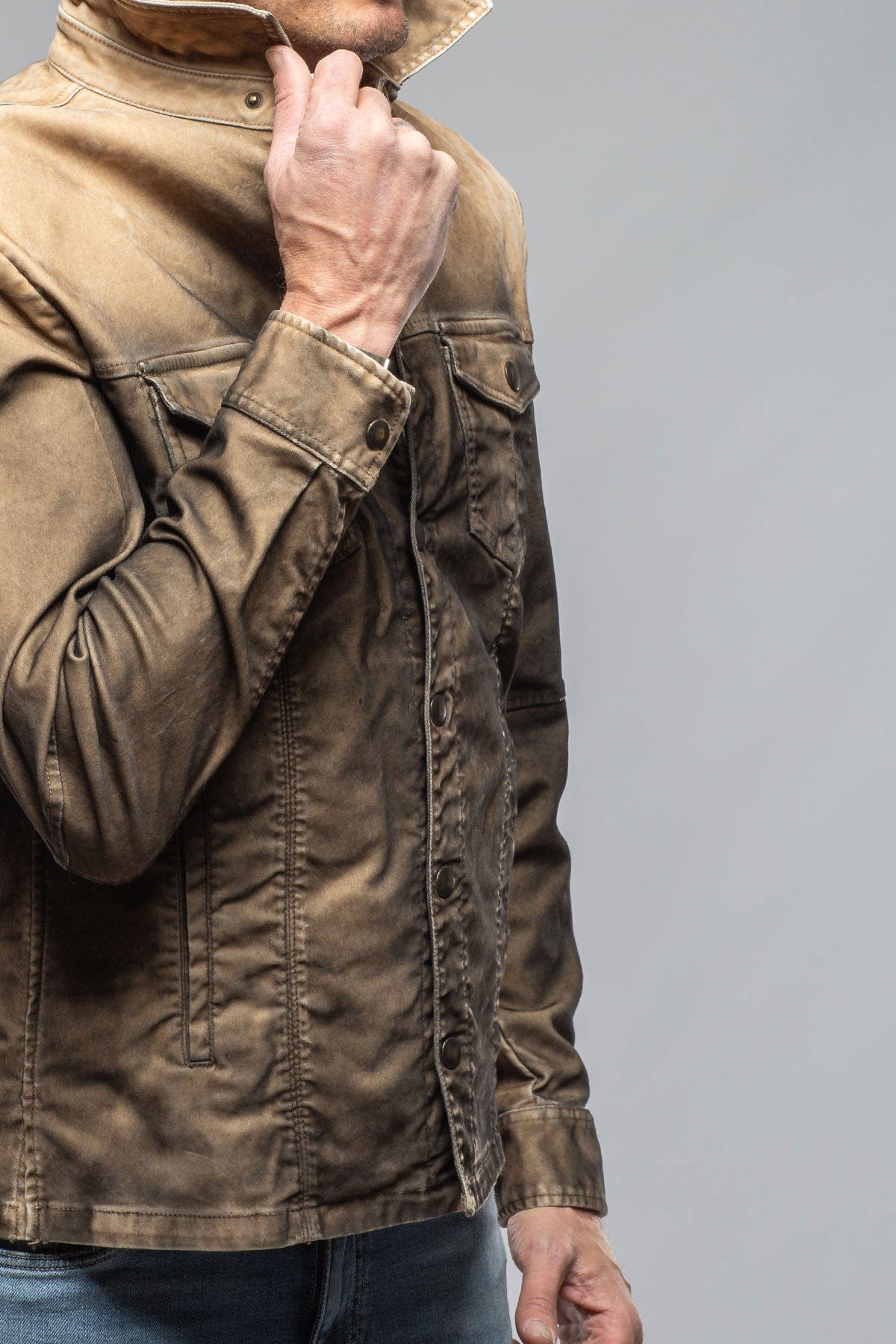 Axel's Premium Denim Diesel Moleskin Jacket In Desert | Mens - Outerwear - Overshirts