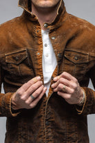 Diesel Moleskin Jacket In Ruggine - AXEL'S