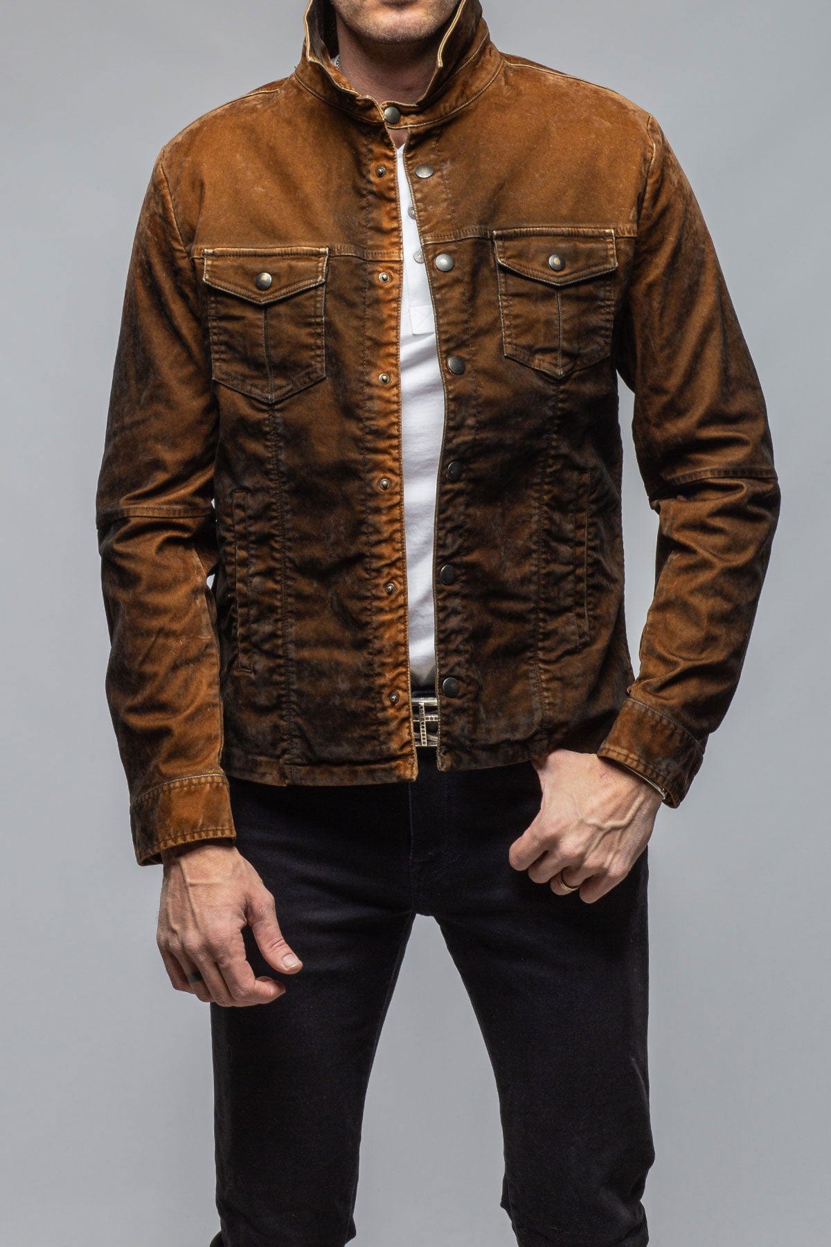 Diesel Moleskin Jacket In Ruggine - AXEL'S