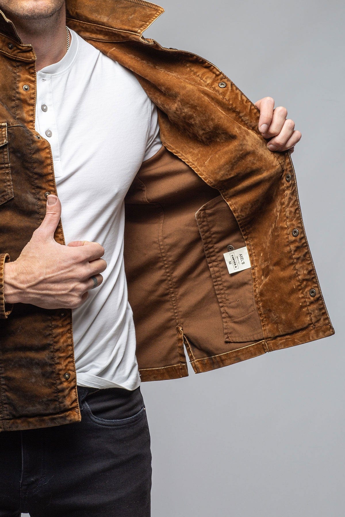 Diesel Moleskin Jacket In Ruggine - AXEL'S