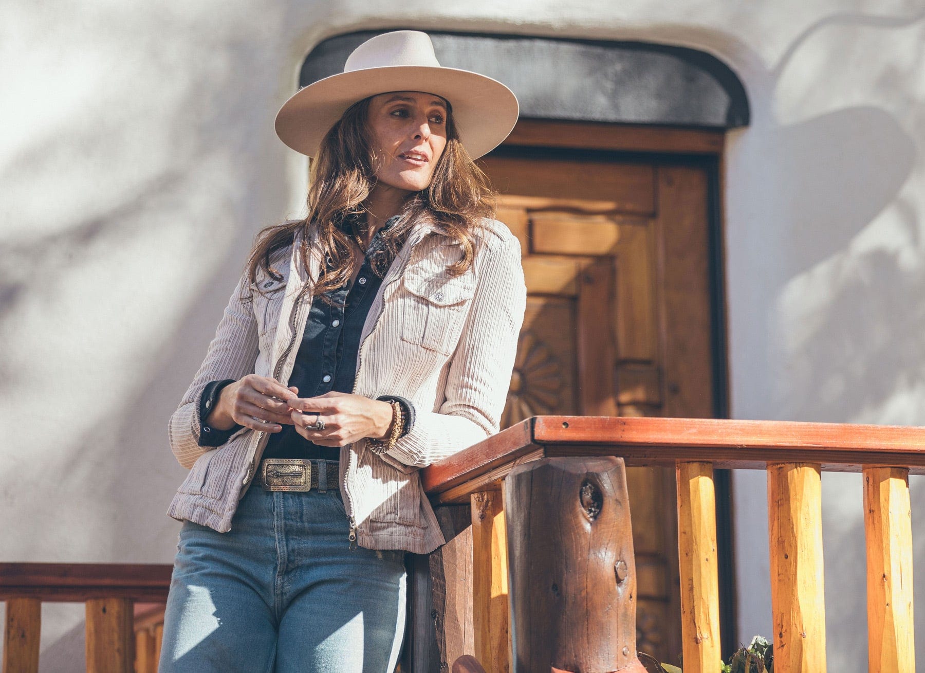 Pagosa Corduroy Jacket In Stone - AXEL'S