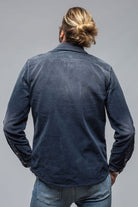 Prime Western Corduroy Snap Shirt In Navy - AXEL'S