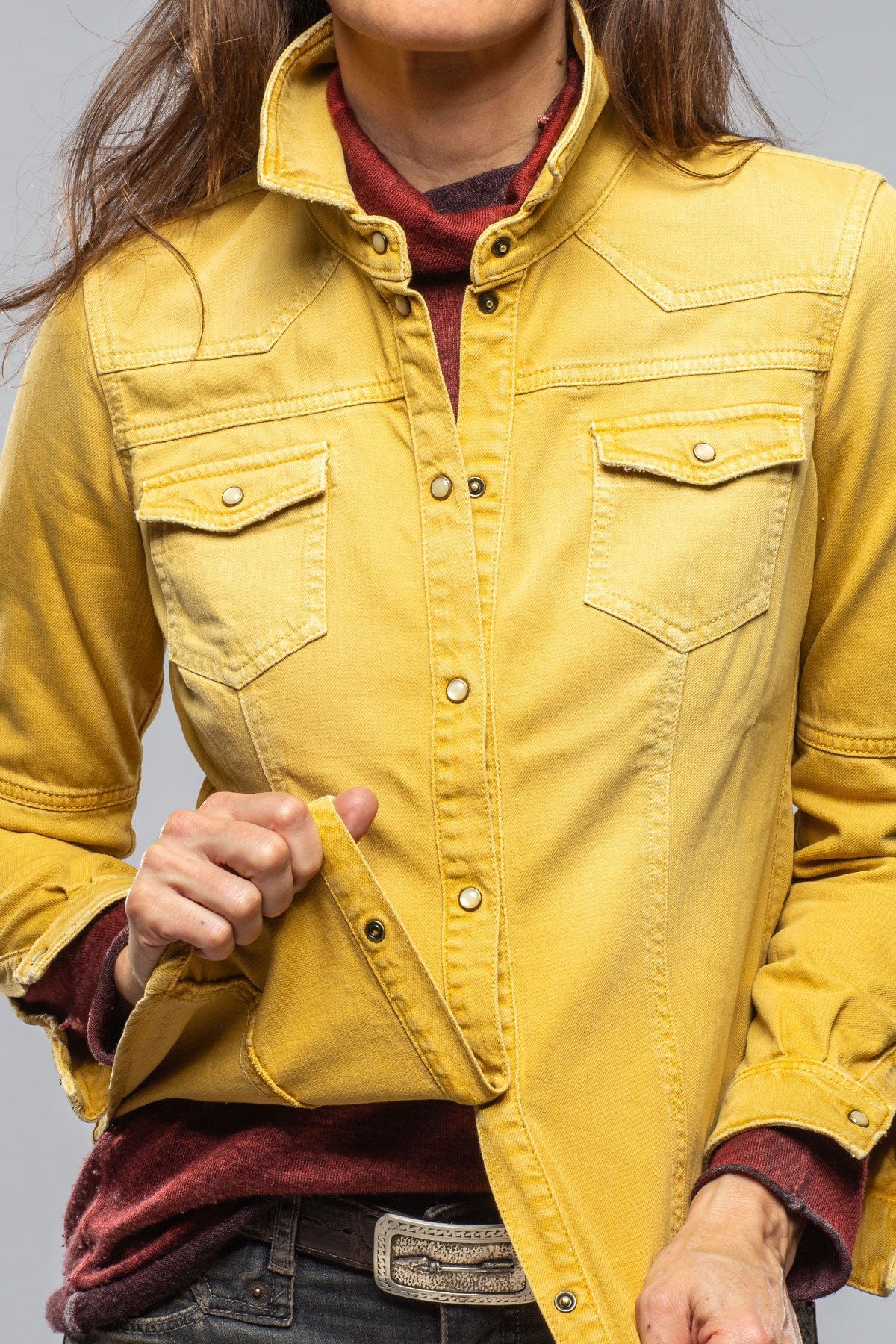 Sweetwater Denim Shirt In Curcuma - AXEL'S