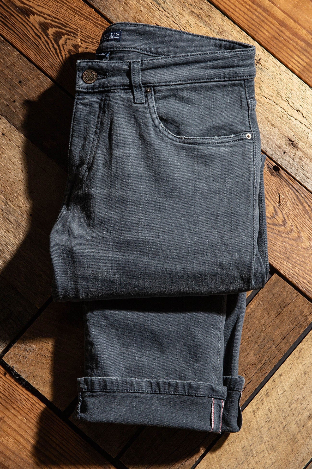 Axels Premium Denim Tucson Selvedge Denim In Acciaio Mens - Pants - 5 Pocket