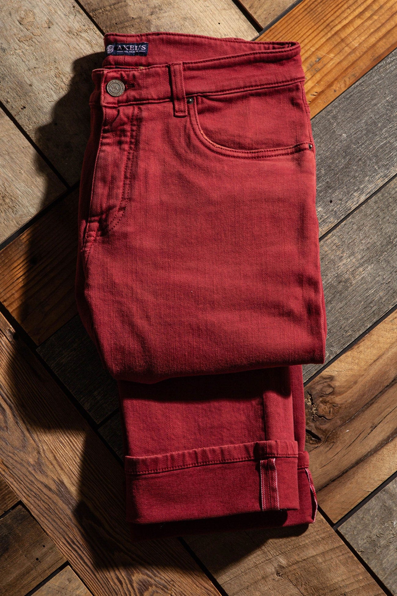 Axels Premium Denim Tucson Selvedge Denim In Cherry Mens - Pants - 5 Pocket