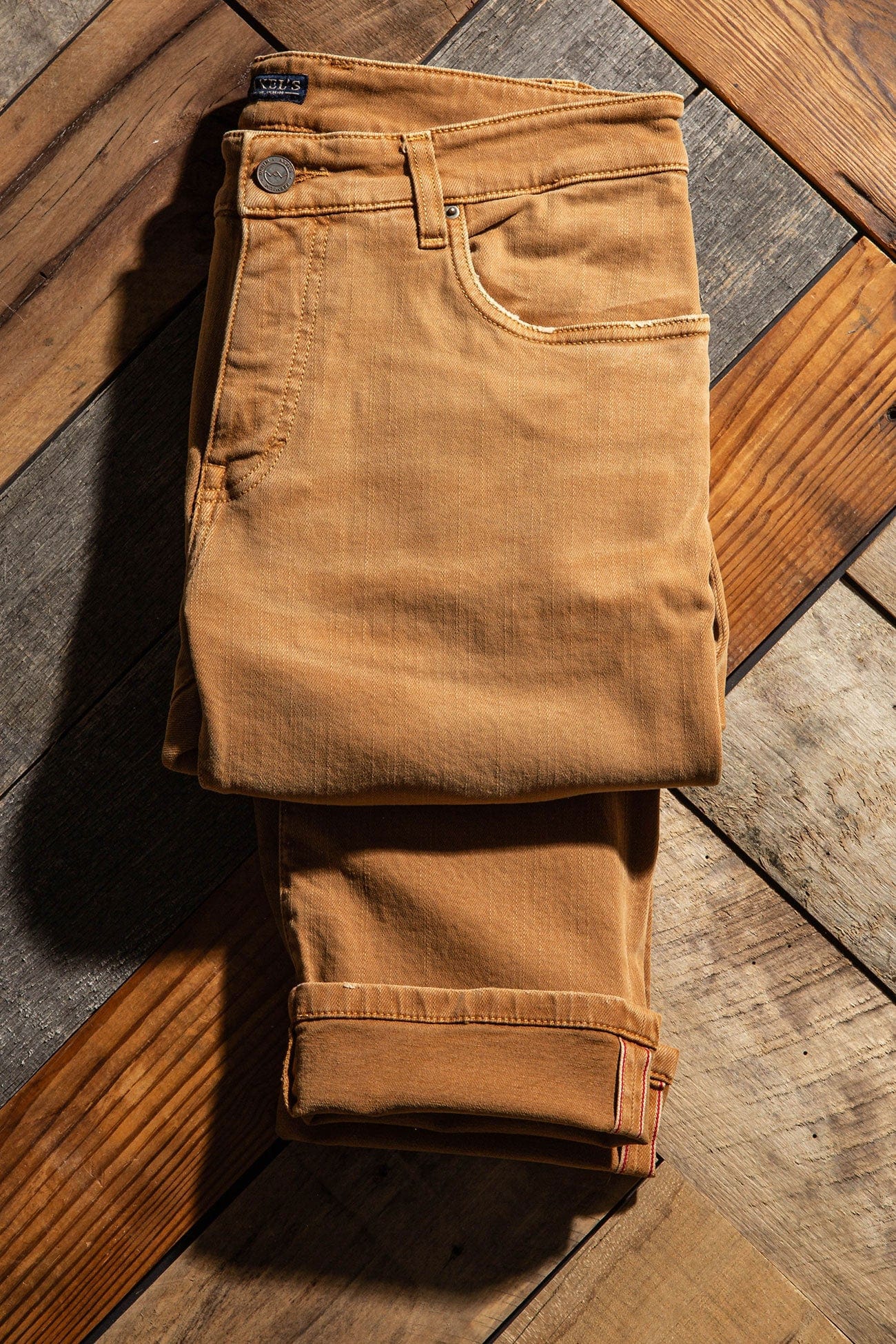 Axels Premium Denim Tucson Selvedge Denim In Gold Mens - Pants - 5 Pocket
