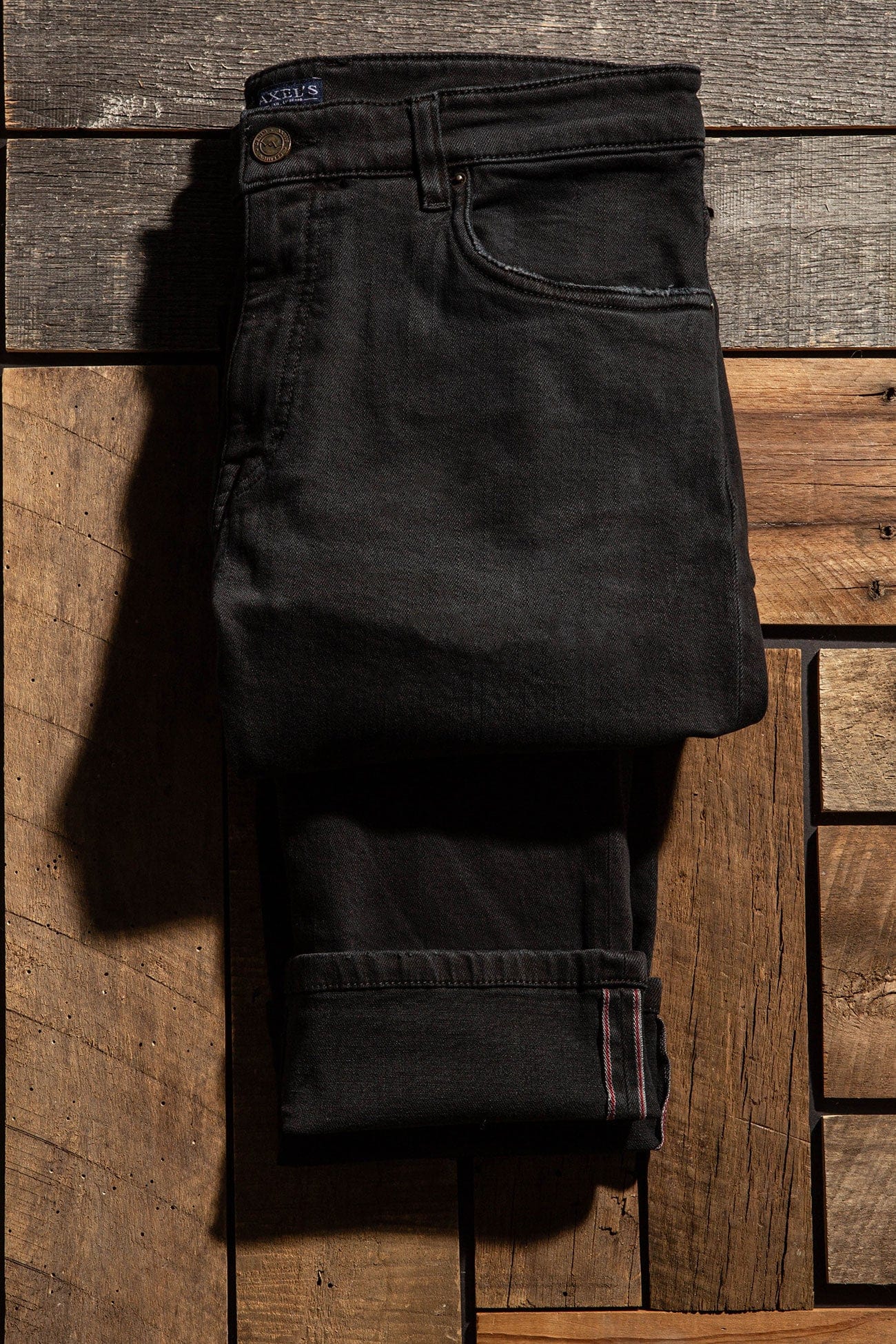 Axels Premium Denim Tucson Selvedge Denim In Nero Mens - Pants - 5 Pocket