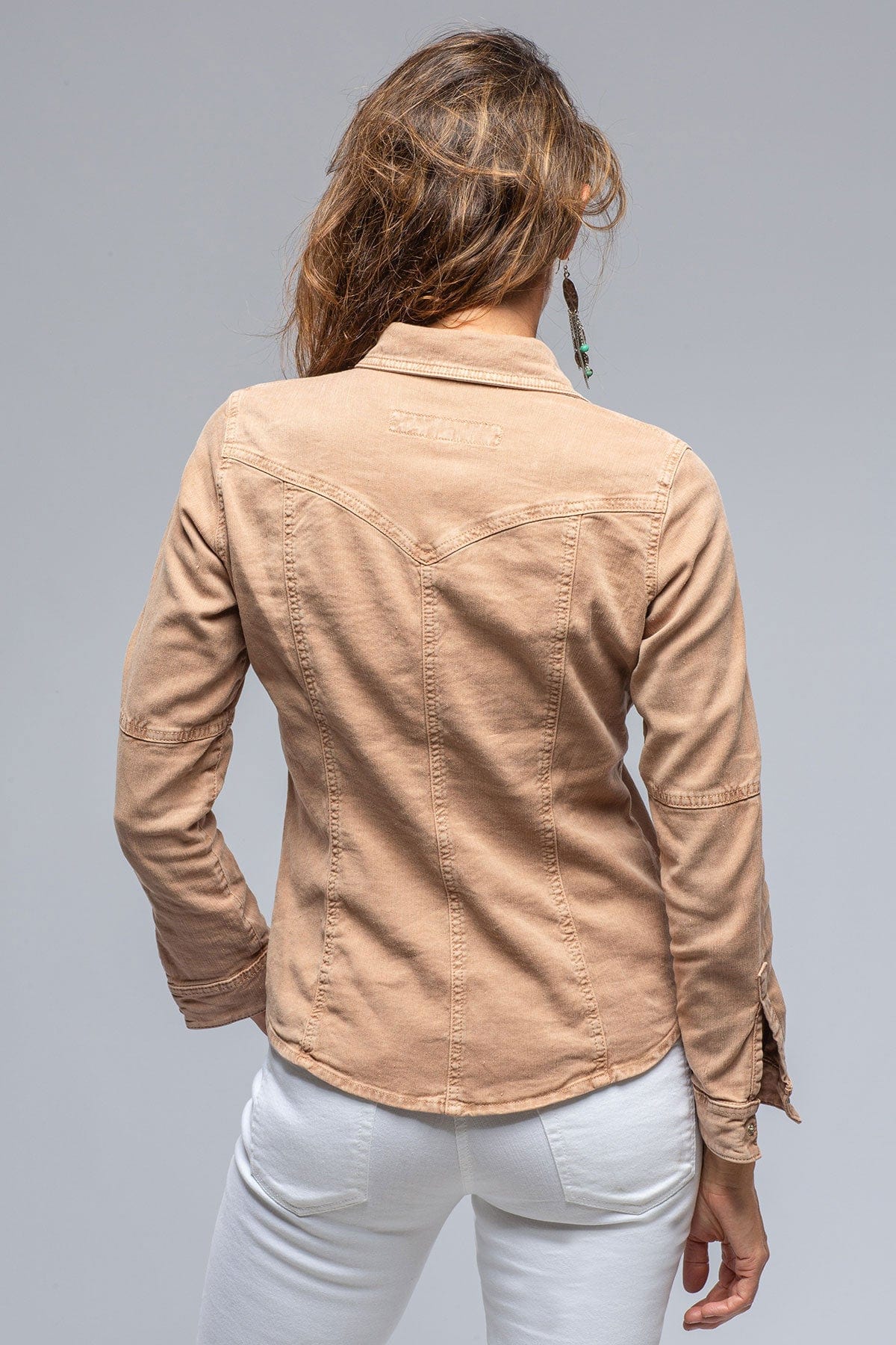 Yarmony Linen Cotton Denim Shirt In Canella - AXEL'S