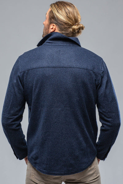 Sooter Cashmere Shirt In Blueprint - AXEL'S