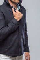 Sooter Cashmere Shirt In Navy - AXEL'S