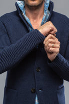 Baldassari Tuscan Sweater Jacket In Navy Mens - Sweaters