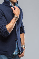 Baldassari Tuscan Sweater Jacket In Navy Mens - Sweaters