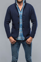 Baldassari Tuscan Sweater Jacket In Navy Mens - Sweaters
