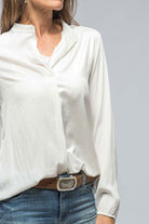 Caspian V-Neck Blouse - AXEL'S