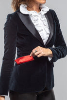 Belvest Belvedere Velvet Tuxedo Jacket In Navy Ladies - Tailored - Jackets