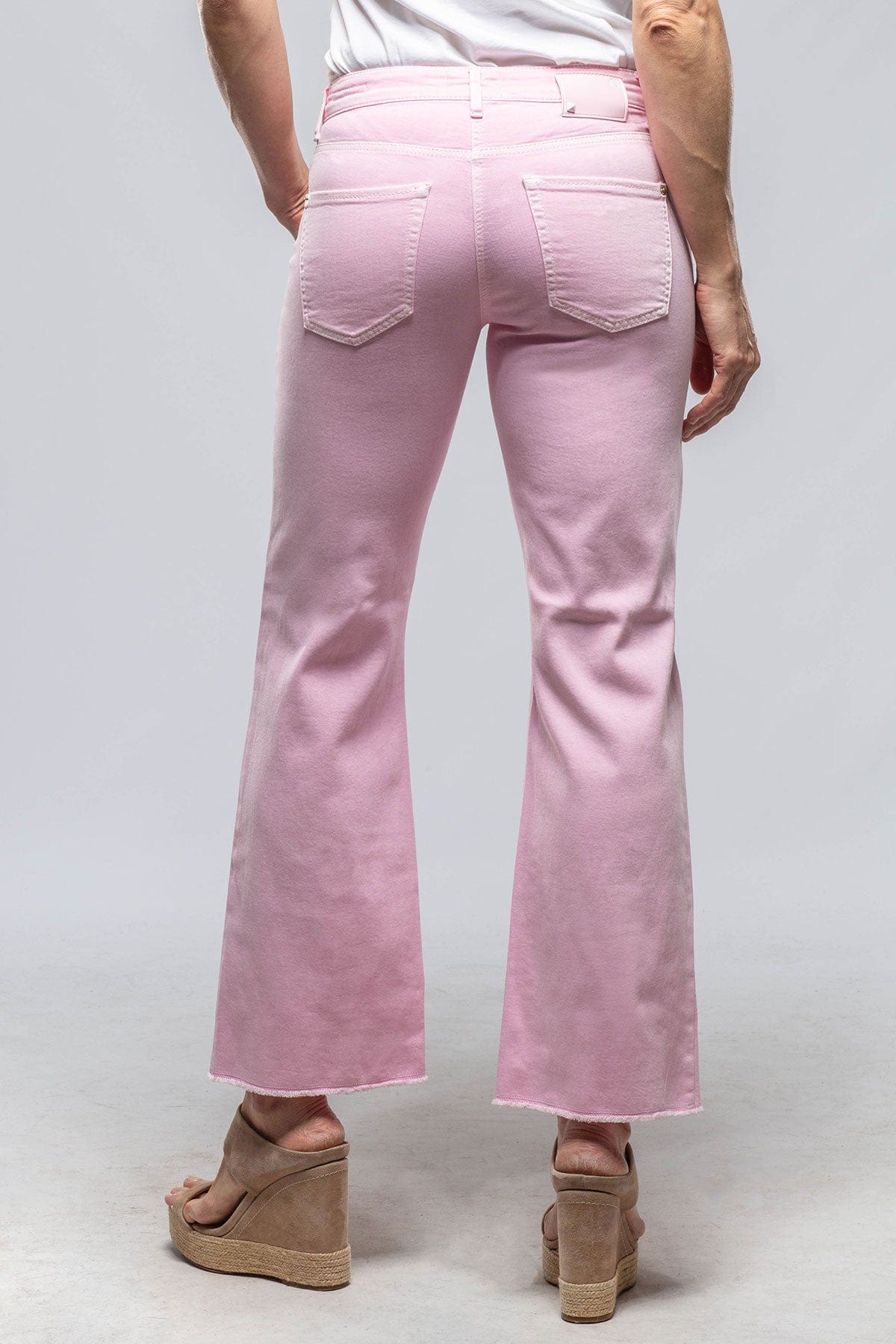 Francesca Cropped Jeans in Light Pink - AXEL'S