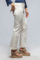 Francesca Cropped Jeans In Off White - AXEL'S