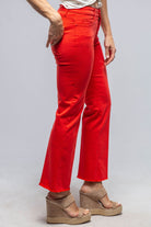 Francesca Cropped Jeans In Red - AXEL'S