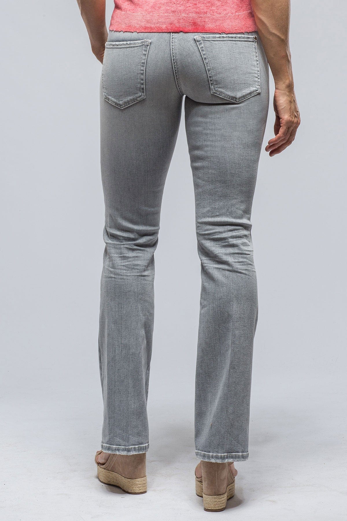 Paris Flared Jeans In Washed Grey - AXEL'S