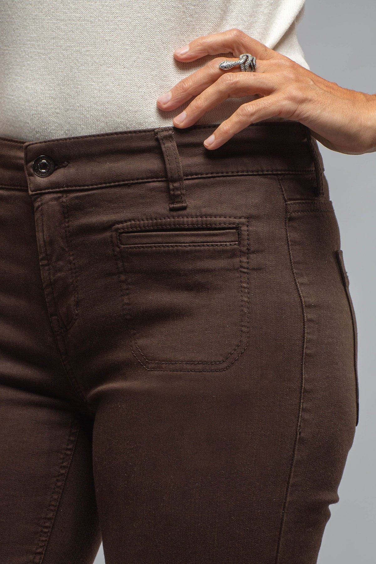 Tess Patch Pockets In Chocolate - AXEL'S