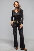 Tess Patch Pockets Jean In Washed Black - AXEL'S