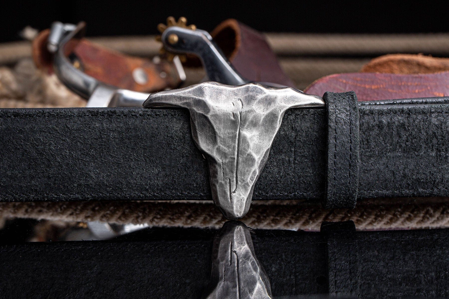 Clint Orms Carr Cow Skull Belts And Buckles - Trophy