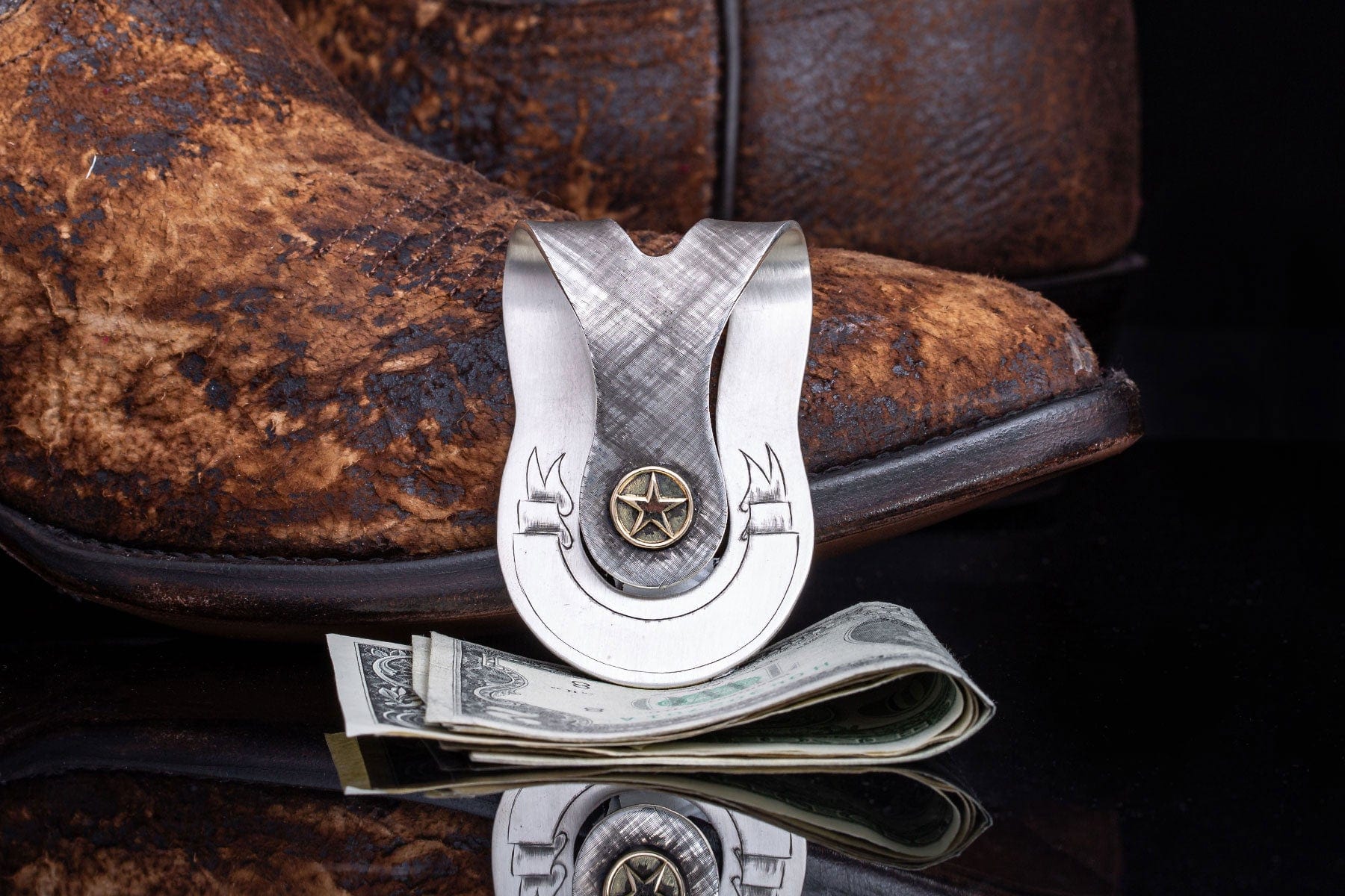 Big Bend Ranger Star 14k Money Clip - AXEL'S