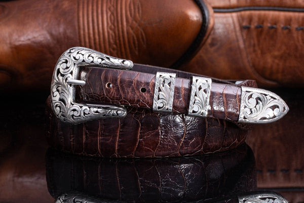 フェザー　STERLING バックル　vintage comstock-heritage-sterling-