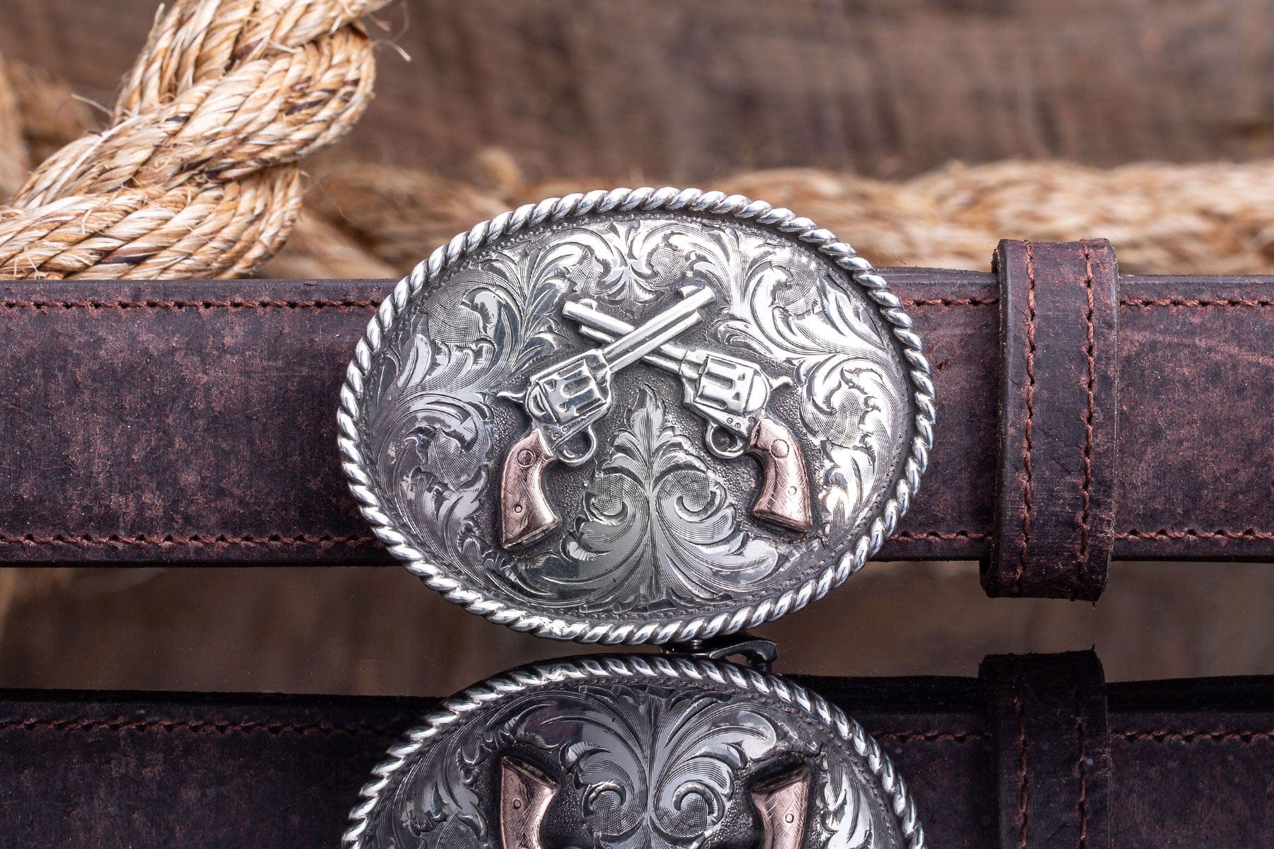 Comstock Heritage Sutro Pistols 14k Belts And Buckles - Trophy