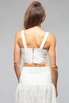 Ariette Sleeveless Top In Cotton Eyelit - AXEL'S