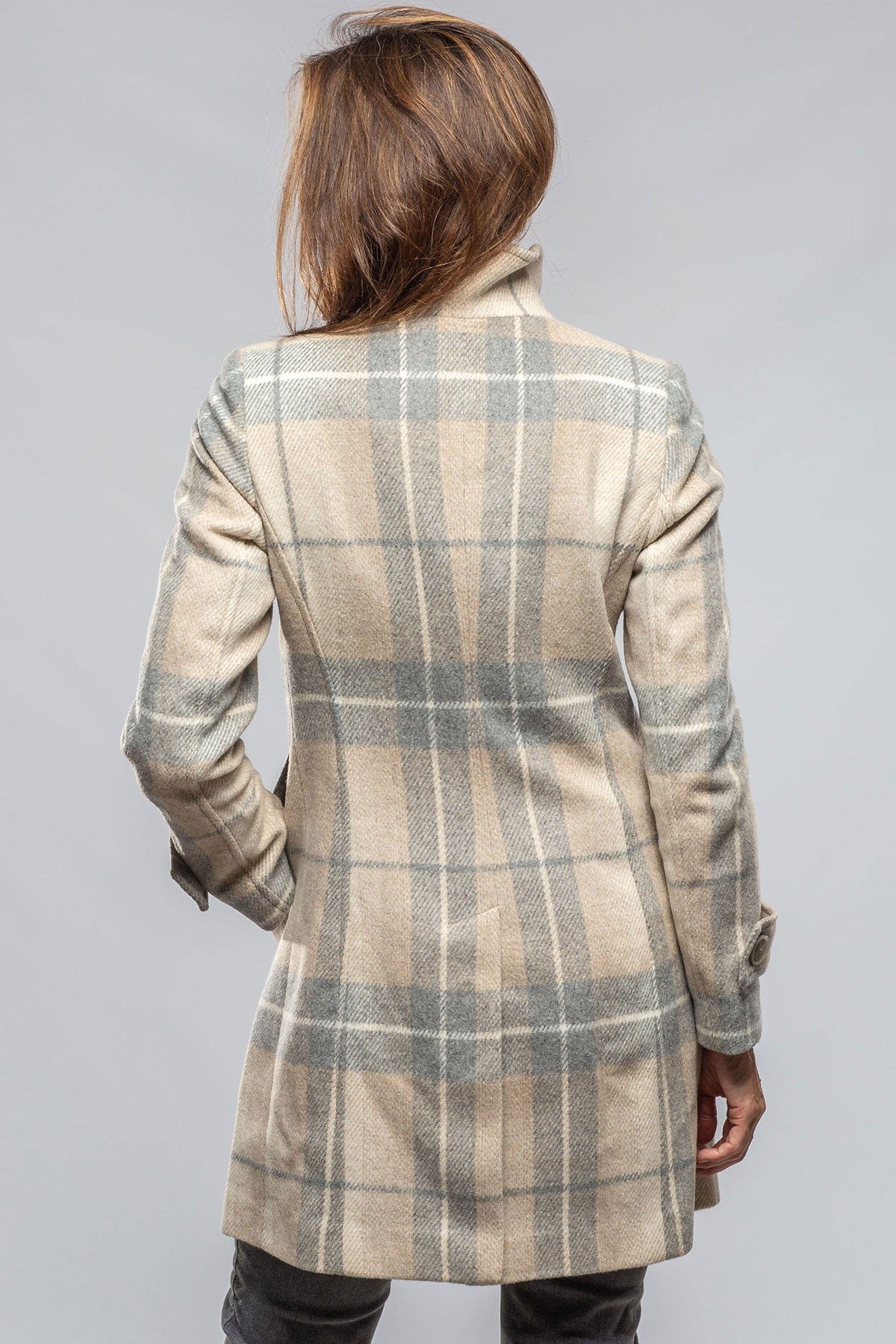 Annemarie Plaid Dbl Brstd Plaid Coat - AXEL'S