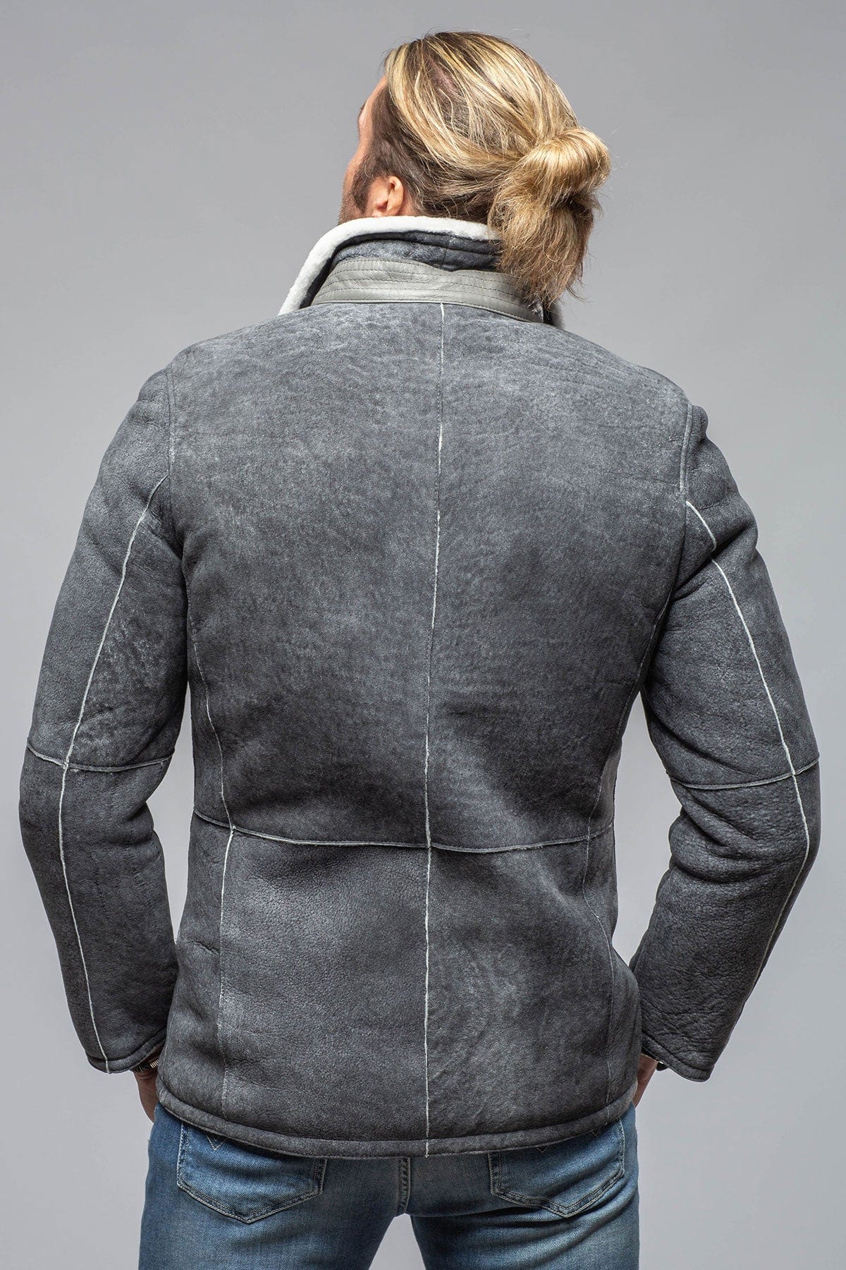 DiBello Denali Shearling In Grey | Samples - Mens - Outerwear - Shearling