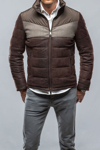 DiBello Maladeta Retro Suede Jacket in Brown Mens - Outerwear - Leather