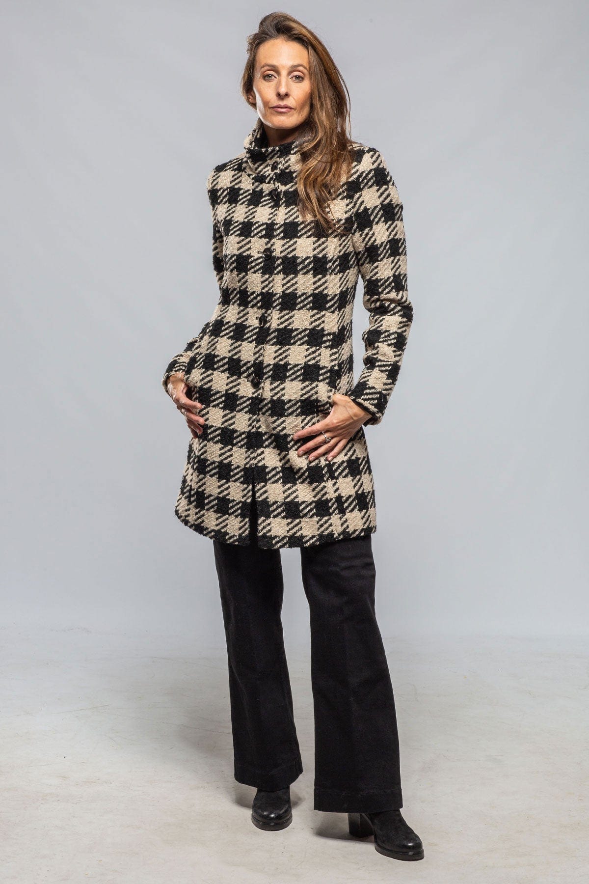 DiBello Millie Houndstooth Coat | Ladies - Outerwear - Cloth