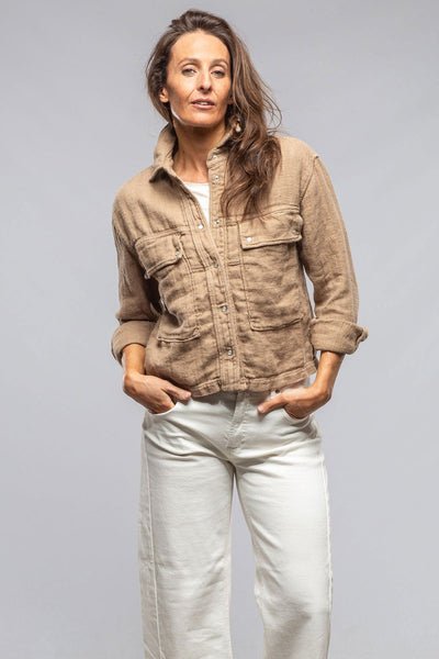 Dune Arroya Washed Linen Jacket In Desert | Axel's of Vail