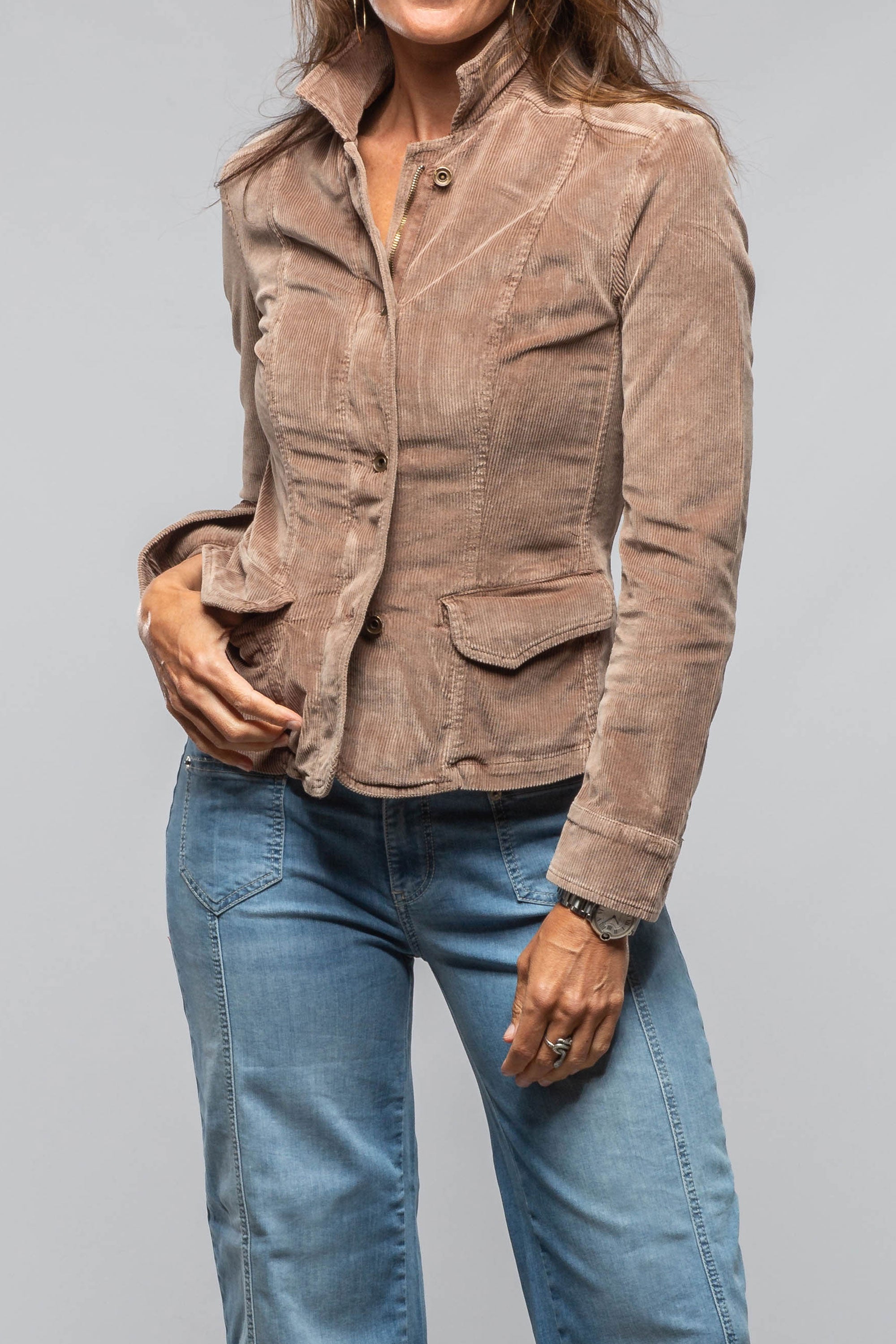 Butte Corduroy Jacket In Dusty Rose - AXEL'S