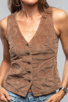 Charlie Corduroy Vest In Dusty Rose - AXEL'S