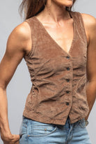 Charlie Corduroy Vest In Dusty Rose - AXEL'S