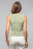 Dune Charlie Corduroy Vest In Sage Ladies - Outerwear - Lightweight