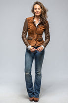 Lauren Suede & Leather Jkt In Brown - AXEL'S