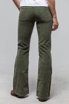 Dune Luna Velvet Flare In Military Ladies - Pants - Jeans