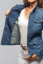 Pagosa Vintage Denim Jacket In Mid Blue - AXEL'S