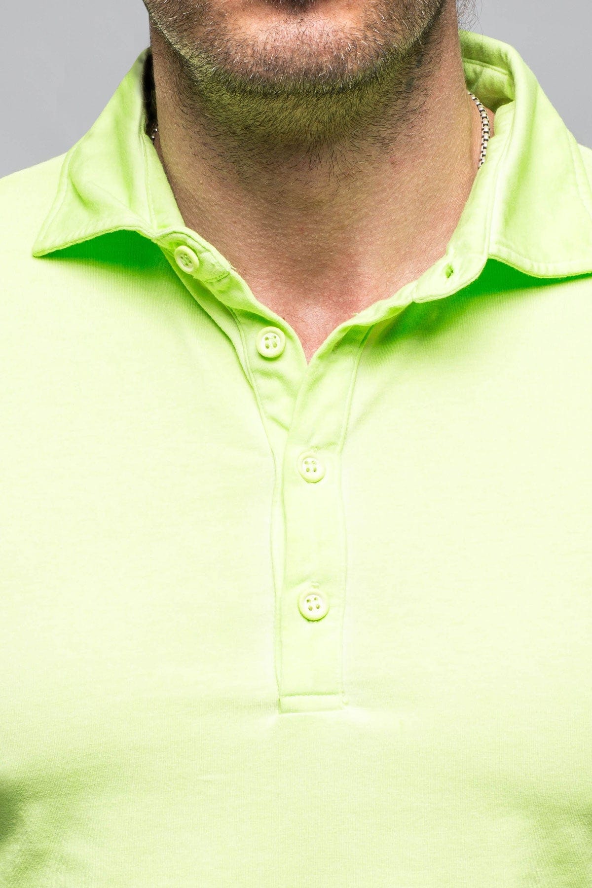 Dune Toulour SS Woven Polo in Verde Mens - Shirts - Polos