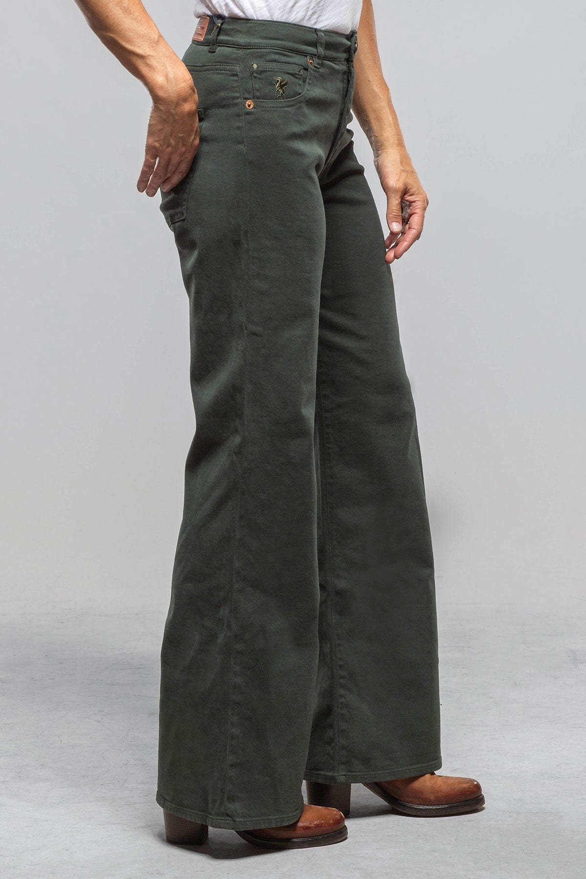 European Culture Collins Relaxed Leg Jean In Deep Forest Ladies - Pants - Jeans